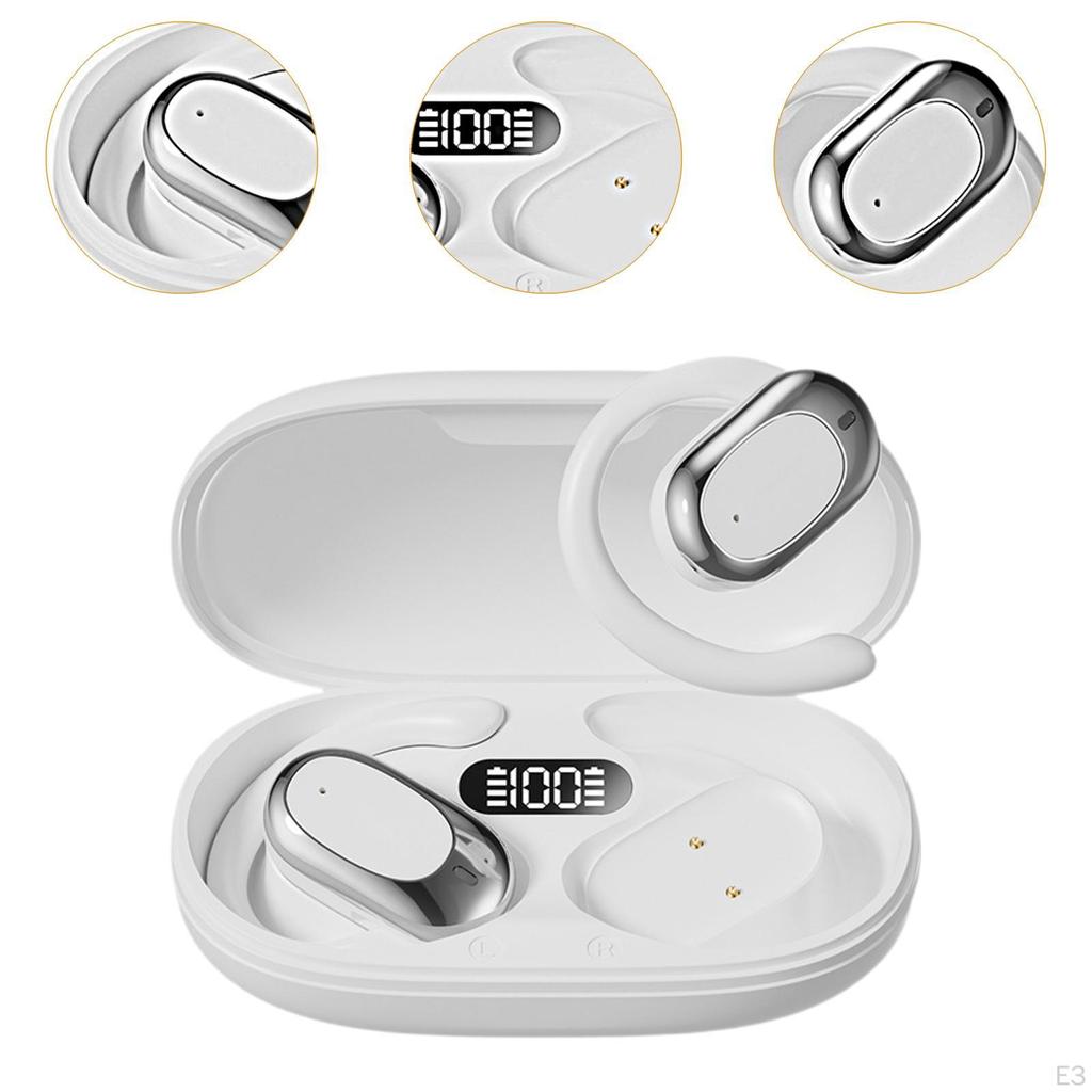 Переводчик Наушники-вкладыши с открытым ушным крючком, перезаряжаемые, Bluetooth 5.4, Наушники-переводчики для