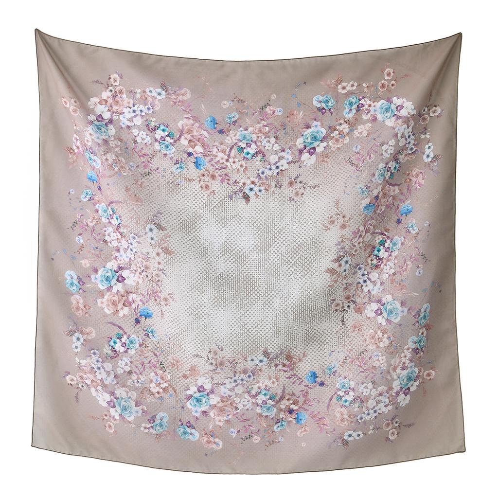 Newest Style Women Scarf Square Tencel Printed Handkerchief Fashion Temperament Beach Sunscreen Shawl