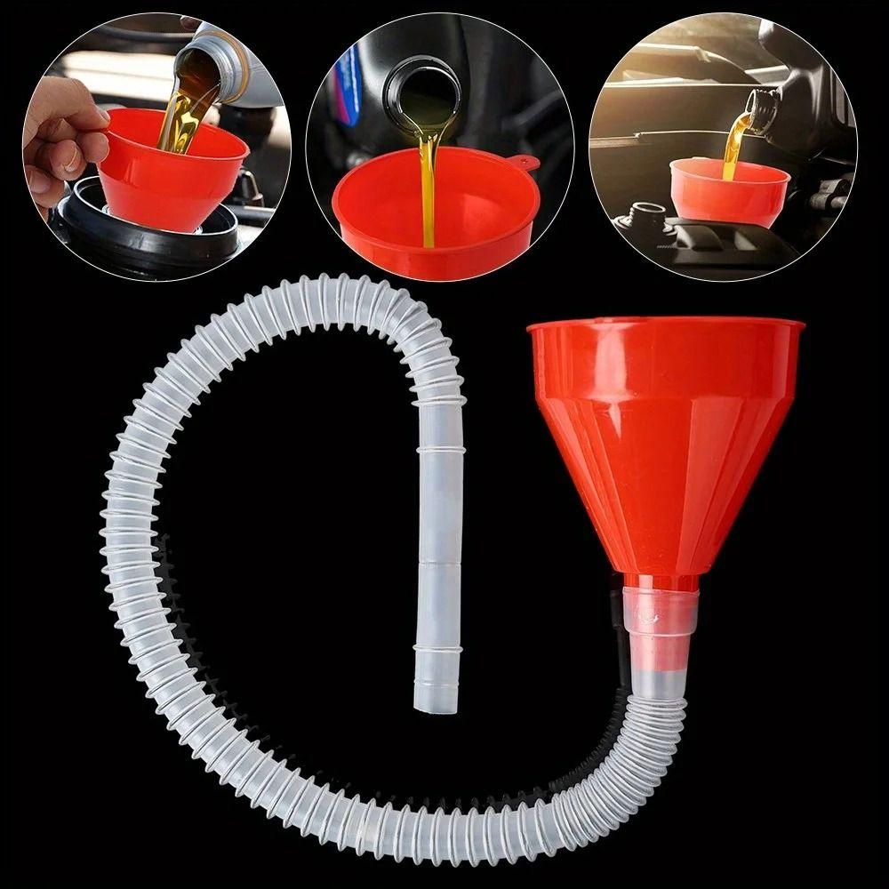 1Pcs Universal Car Refueling Funnel Plastic Filling Funnels Car Motorcycle Engine Gasoline Oil