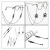 Gothic Glasses Cord For Women Halloween Glasses Chain Eyeglasses Cord Strap Eyeglass Chain Holder Eyeglasses Cord Holder