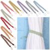 Durable Simple Hold Tie Backs Curtain Holder Rope Satin Voile Strap Braided Tiebacks