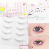 5PAIRS Transparent Stems Lower False Lashes Small Devil One-piece Fake Lashes Beauty