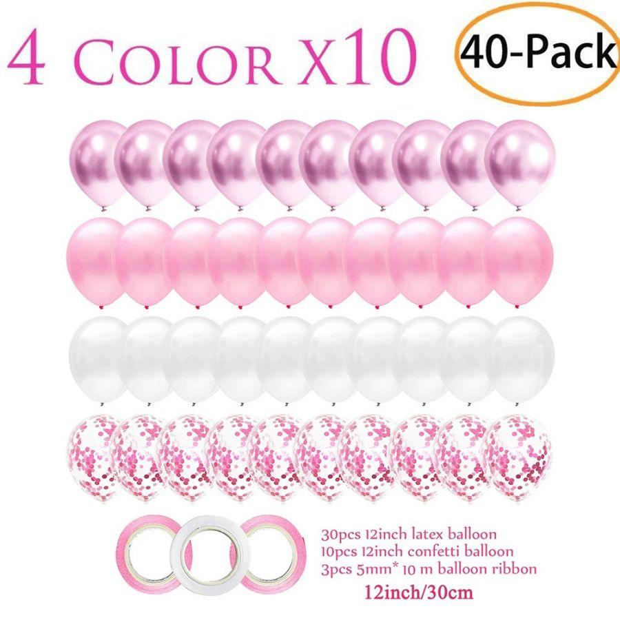 Воздушные шары Свадебные принадлежности для вечеринок Baby Shower День святого Валентина День рождения Розовый С юбилеем Украшения для девочек Латекс День ребенка