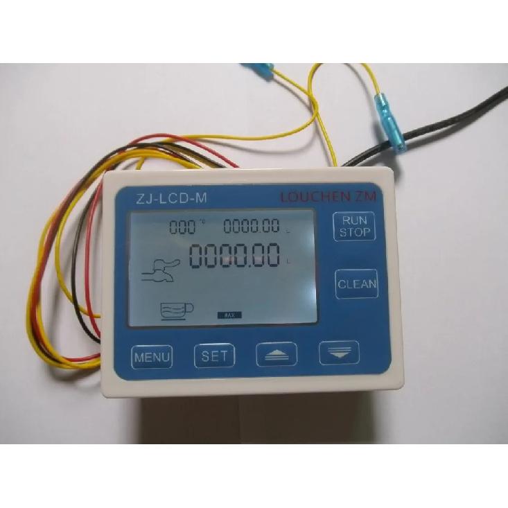 2025 NEW LCD Controller Flowmeter +110V-220V Power Adapter + Brass G1/2 Flow Sensor And Solenoid