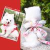 Korean Version of Japanese Sweet Dog Cat Pet Products Clothes Leash Bow Chest Strap Dog Walker