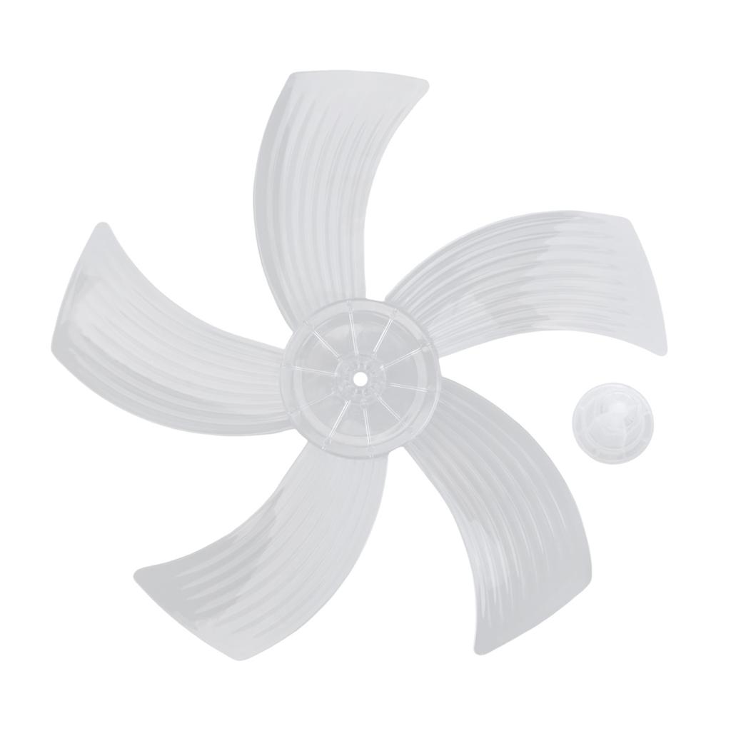 Fan Blade With Nut Cover 14 Inch Fan Blade Household Desk Fan Accessories High Temperature Resistance Low Noise