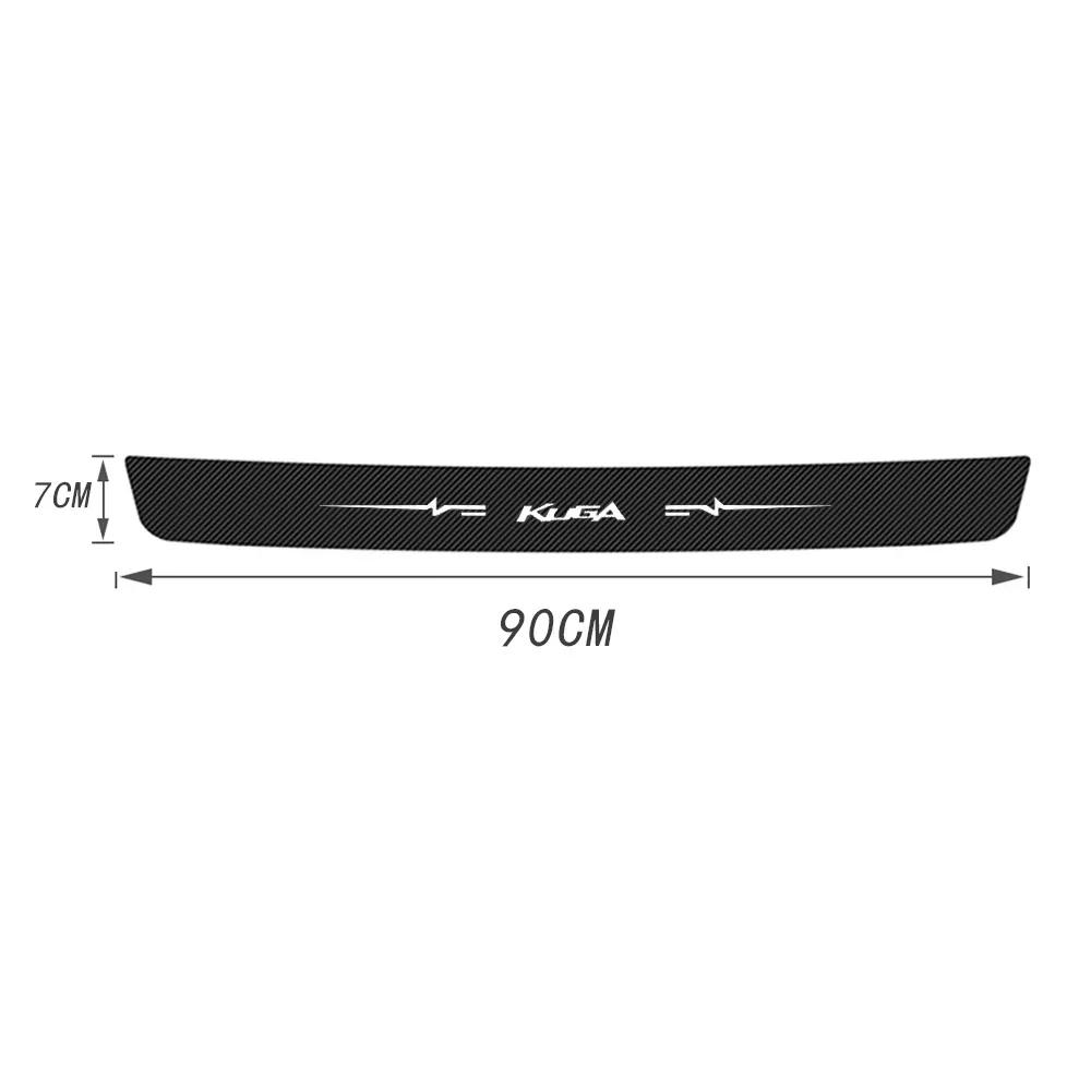 For Ford KUGA Logo Car Door Sill Protector Sticker Waterproof Anti Scratch Guard Plate Decal Auto Modification Accessories