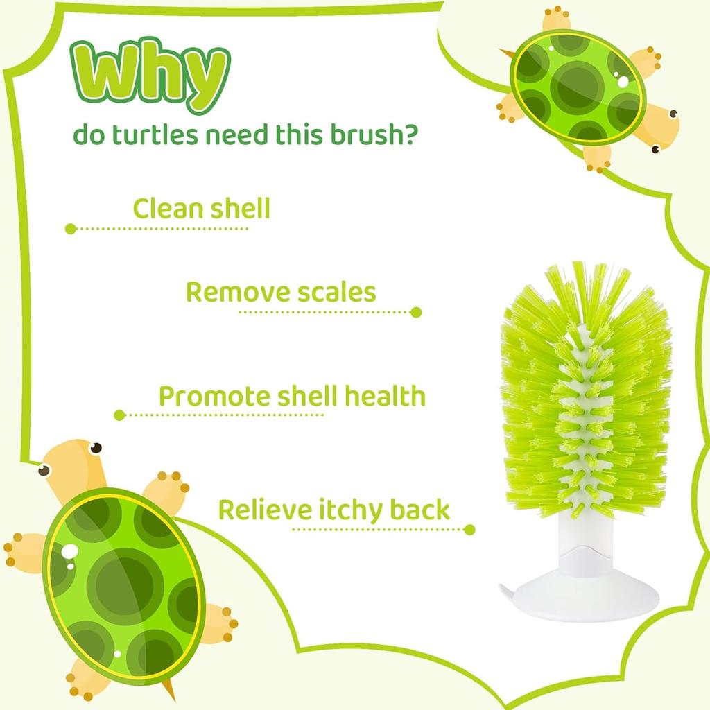 Gosknor Cepillo con Ventosa para Tortugas  Cepillo para Tortugas Cepillo para Limpiar Caparazones de Tortugas Cepillo Exfoliante para Tortugas para
