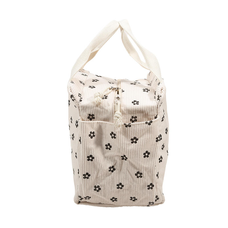 Lightweight Large Capacity Lunch Box Bag Cute Portable Bento Insulation Tote Bag for Commuting Office