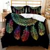 Dream Catcher Bedding Set Elegant Bohemian Duvet Cover Queen 240x220 Ethnic Quilt Cover Single Double King Comforter Bed Cover
