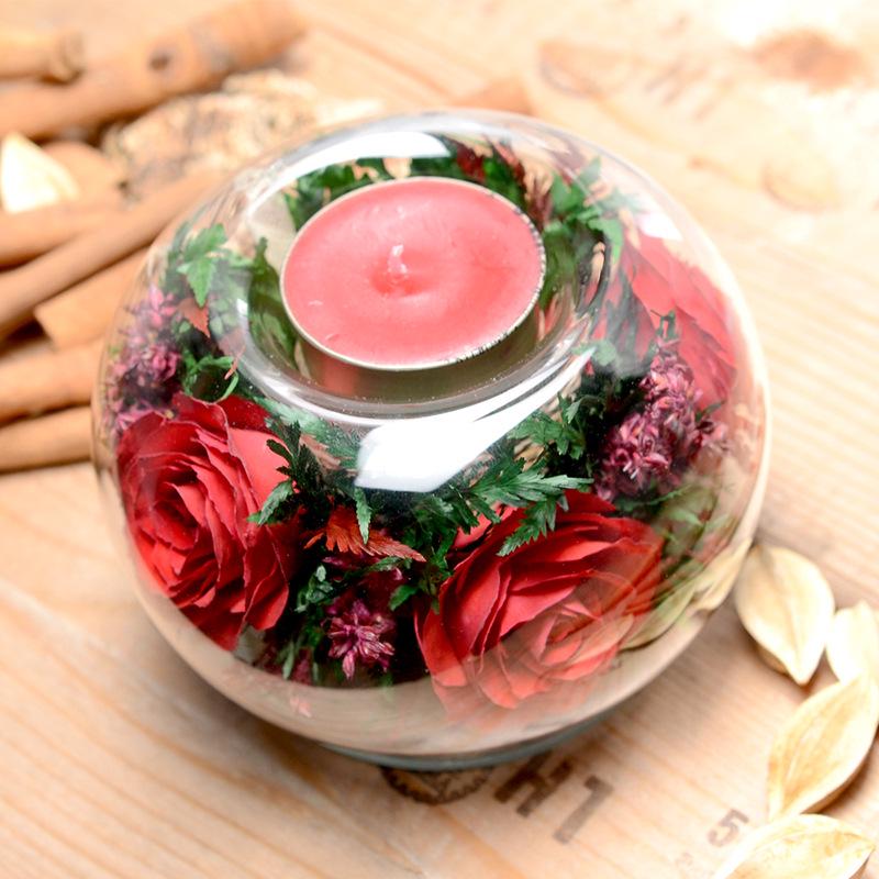 Thailand Red Rose Preserved Flower with Glass Cover – Valentine's and Christmas Gift