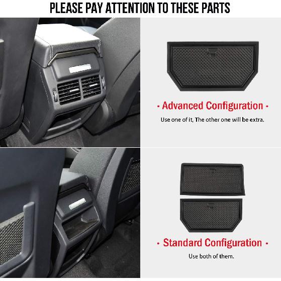 Auovo 8Pcs Anti-Dust Mats For Range Rover Evoque Accessories 2012-2018 Fit Center Console,Car Cup Holder Erts,Door Liners Interior For Land Rover