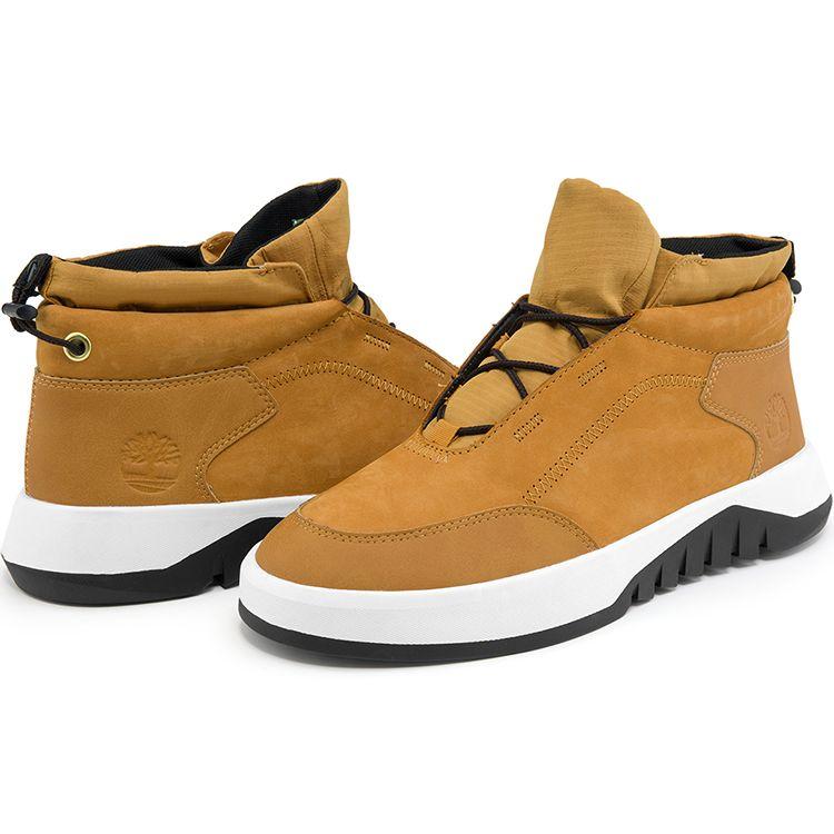 Timberland Outdoor Casual Durable Non-Slip Mid-Top Functional Shoes Men Shoes Wheat A2M9PW