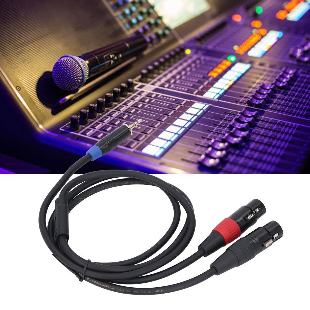 Plug and Play Audio Adapter Cable Flexible Microphone Connector Cable for Audio Console