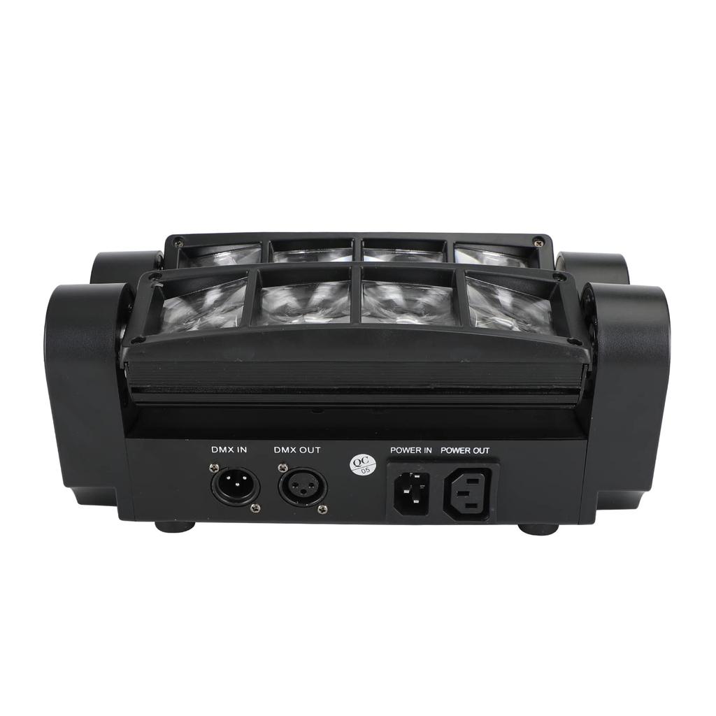 Frezon Stage Light Spider Moving Head 80W 8LED RGBW Каналы сценического освещения Совместимость с DMX Moving Light Дискотека Совместимость с