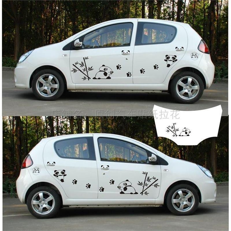 Милая мультяшная наклейка на машину с пандой для Geely - Декор всего автомобиля