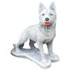 Garden figurine young shepherd dog - concrete dog
