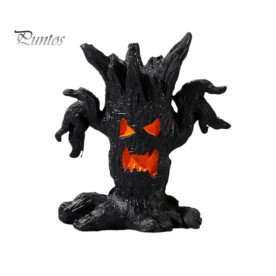 1/4 шт. Хэллоуин жуткое дерево фигурка призрак пень смола статуя скульптура Крытый открытый сад настольное украшение орнамент
