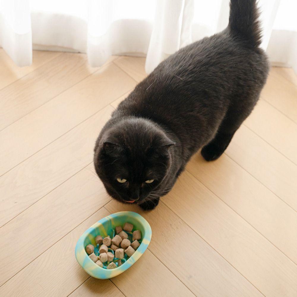 Silicone Pet Slow Food Bowl Multiple Colors Non-slip Pet Licking Pad Anti Overturning Anti Chok Pet Bowl for Dogs and Cats