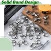 50 Pcs Stainless Steel Hose Clamps 3/8 Inch to 5/8 Inch (10-16mm) 304 Stainless Steel Worm Gear Metal Hose Clamps for Pipe, Intercooler, Plumbing,