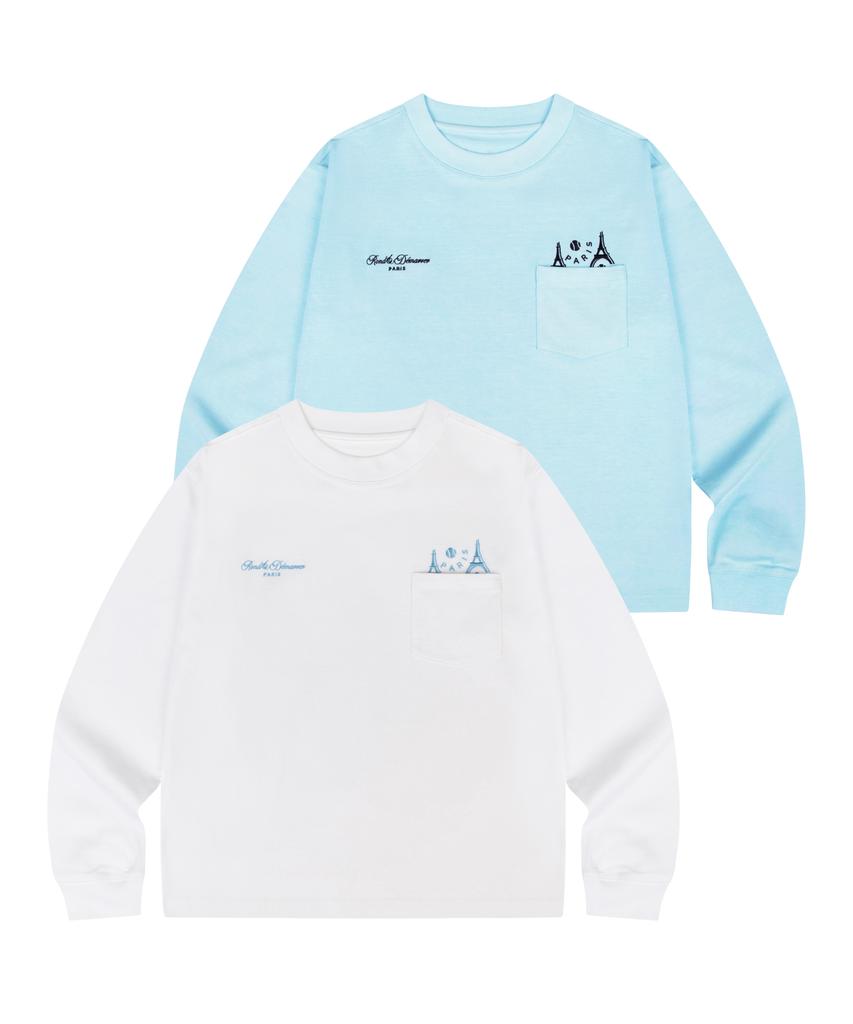 ROND&DÉMARRER [Unisex] Paris Pocket Symbol Long Sleeve