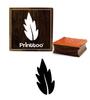Printtoo Diary Card Leaf Design Wooden Rubber Stamp Scrap-Book Print Block-2 x 2