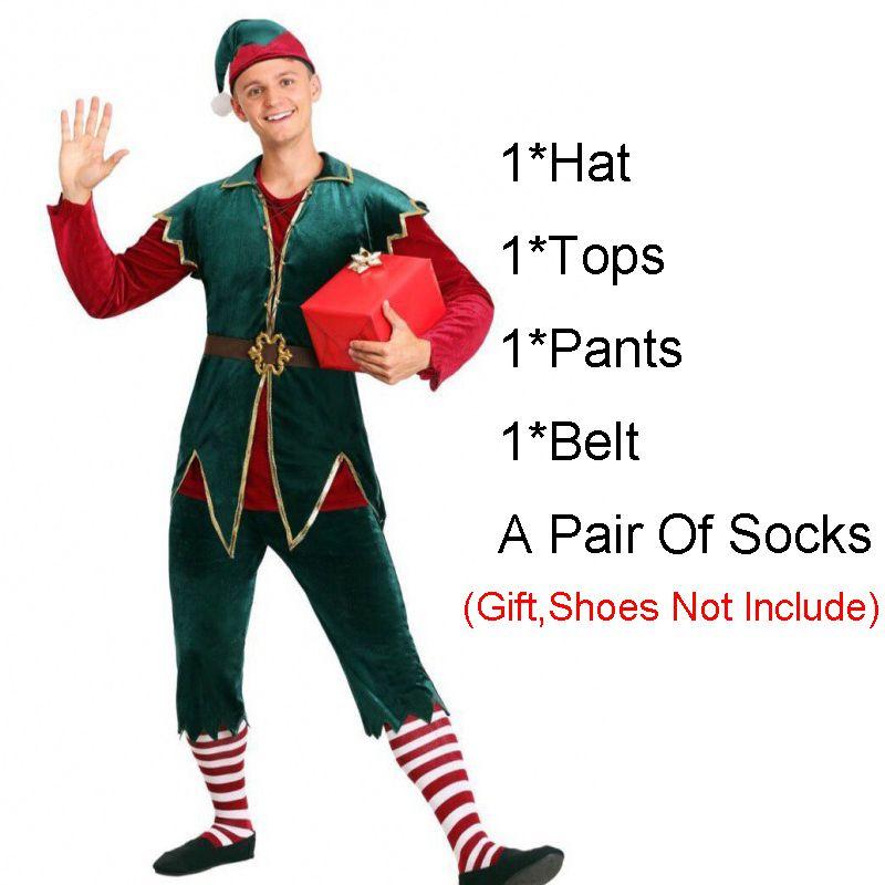 Unisex Christmas Elf Fancy Dress Costume Featuring High Quality And Attractive Design