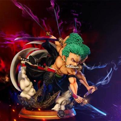 Новый аниме One Piece Ророноа Зоро Вано Страна Девять Ножей Flow Ашура Черная Веревка Торнадо Коллекция ПВХ Модель Кукла Подарки Игрушки
