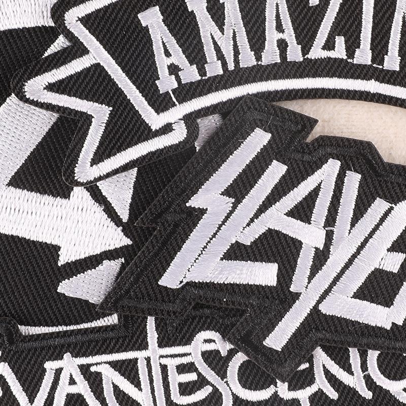 Embroidery Label English Alphabet Cloth Label DIY Patch Sticker Clothing Accessories Cloth Badge Embroidery Sticker Cloth Sticker