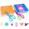 96sheets Children Paper Cuttings Toys Colored Paper Handmade Painting Early Education Toy Art Supply Handicrafts Scissors TMZ