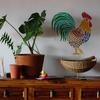 Large Plastic Reusable Drawing Painting Stencils Templates for Painting on Scrapbook Fabric Tiles Floor Furniture Wood Square Rooster Pattern
