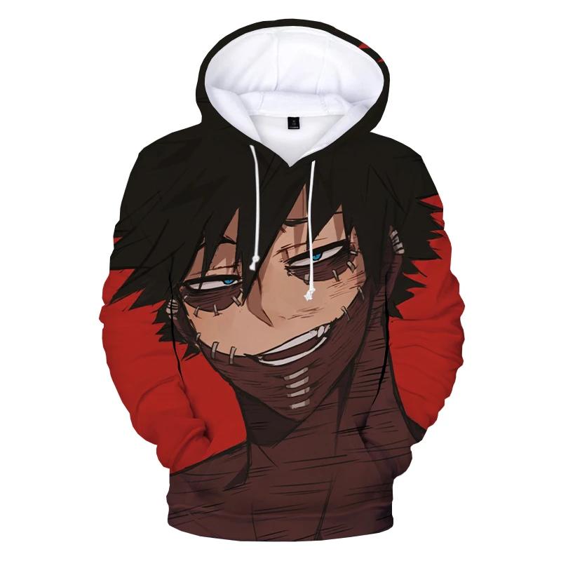 2024 My Hero Academia Dabi 3D Print Hoodie Sweatshirts Men Women Fashion Casual Pullover Anime Streetwear Oversized Hoodies