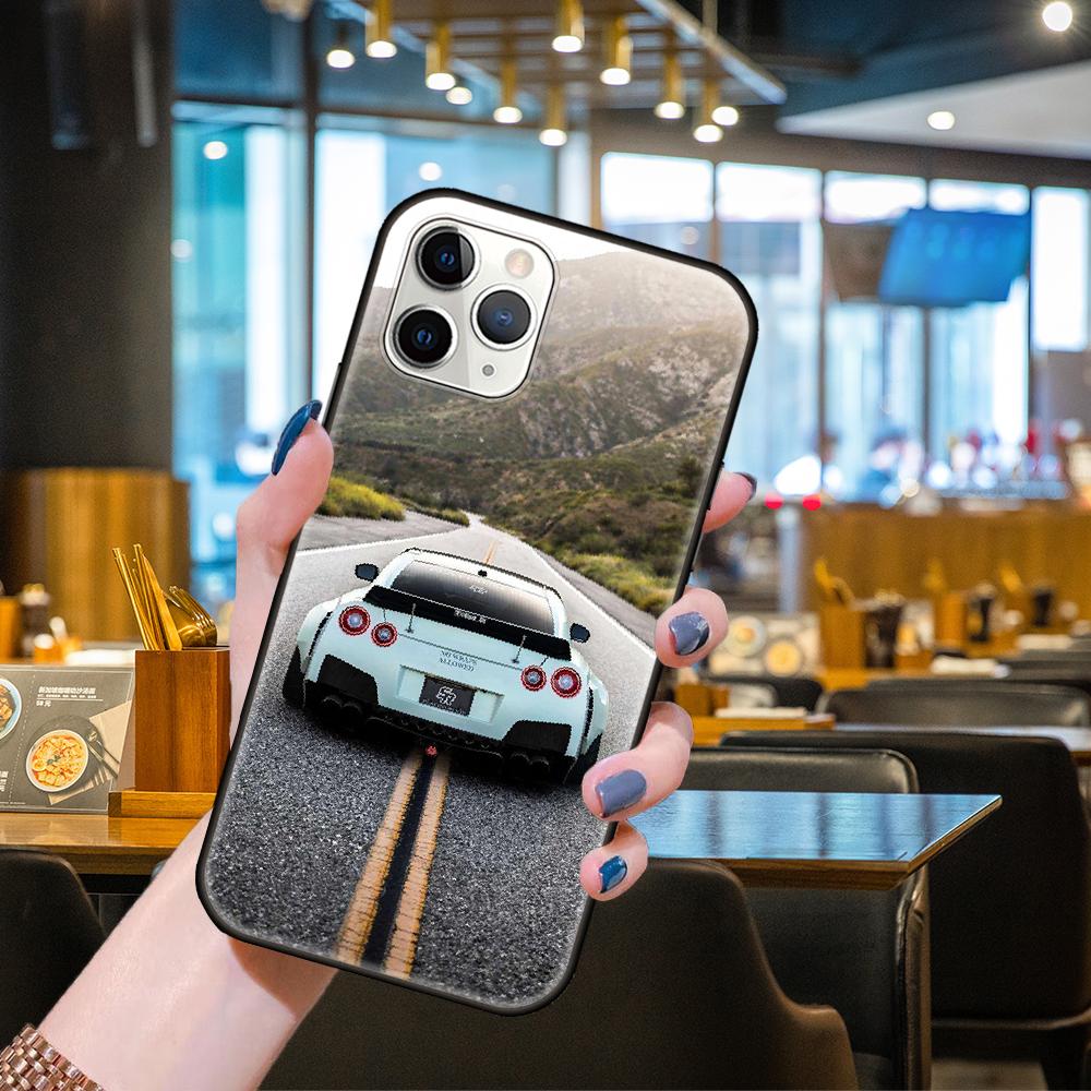 Чехол для телефона Apple IPhone 13 12 11 Mini Pro MAX SE X XS XR 8 7 6 S Plus черный чехол Funda мягкий силиконовый чехол Hoesjes Car GTR