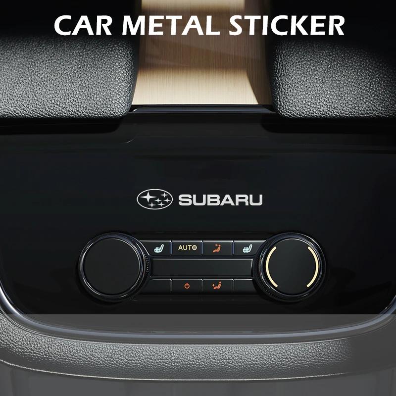 3D Car Styling Sticker Aluminum Emblem interior Speaker audio Badge for Subaru Forester Impreza Legacy Outback WRX STI Crosstrek nn1