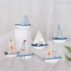 Mediterranean Beautiful Ornaments Creative Sailing Model Decoration Resin Craft Home Decoration
