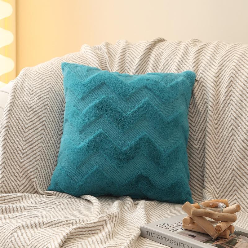 Плюшевые наволочки для диванных подушек, квадратные наволочки для подушек, для кровати, гостиной, плюшевая наволочка для сна, хлопок, домашний декор
