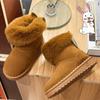 Women Fashion Rabbit Ears Kids Snow Boots Winter Girls Snow Boots Princess Cotton Boots Baby Plus Velvet Non-slip Children's Cotton Shoes