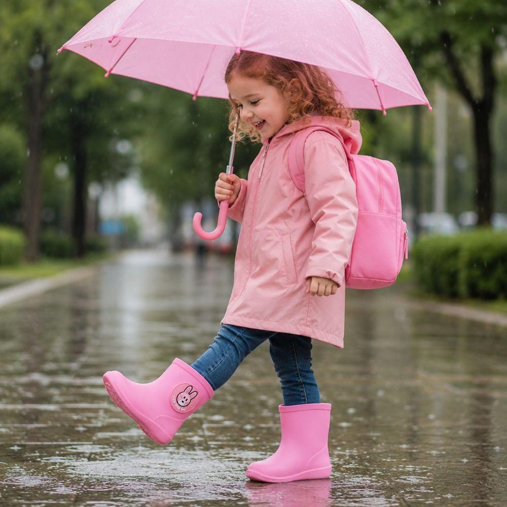 Waterproof Children's Short Rain Boots Low-top Kids Rain Boots For 1-7 Boys Girls