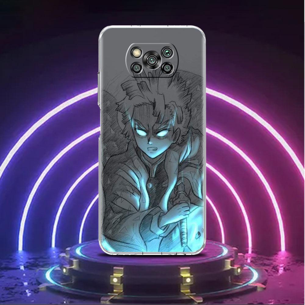 Прозрачный мягкий чехол для Xiaomi Mi Poco X3 NFC M3 F3 12 11 Lite 11T 10T X3 Pro Note 10 9T F1, чехол для телефона Demon Slayer Art