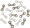 Tibetan Style Alloy Links Handcuff Antique Bronze & Antique Silver 30.5x11.5x1.5mm Hole: 5x7mm 50pcs/box