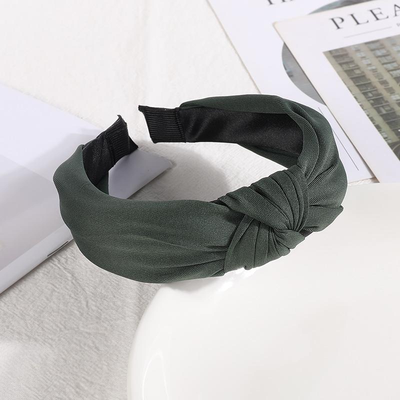 New Headbands for Women Girls Knotted Hair Band Solid Color Hairband Simple Hair Hoop Retro Makeup Headwear Hair Accessories