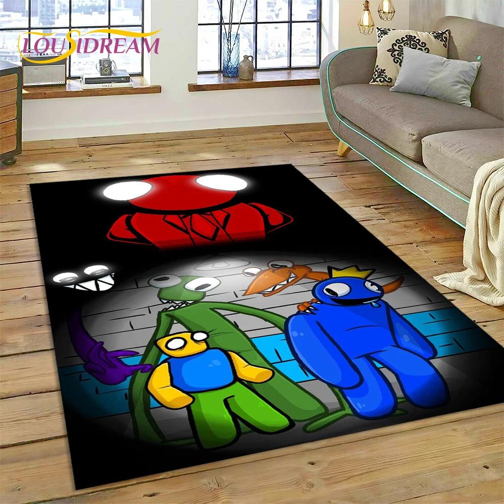 27 Style 3D R-Rainbows Friends Cartoon Carpet Rug for Home Living Room Bedroom Sofa Doormat Decor,kids play Non-slip Floor Mat