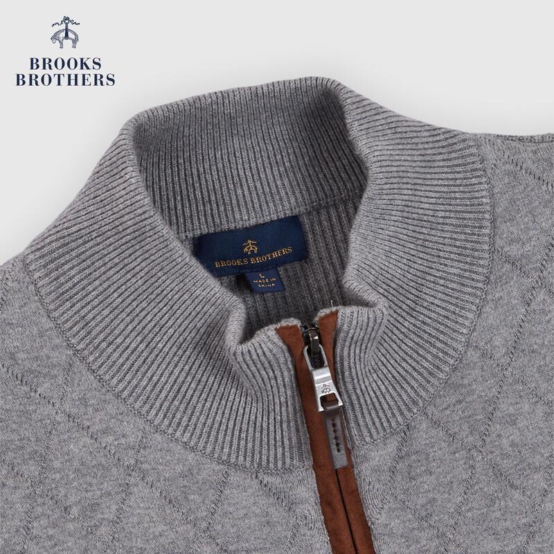 Мужской вязаный джемпер с длинным рукавом и узором аргайл от Brooks Brothers