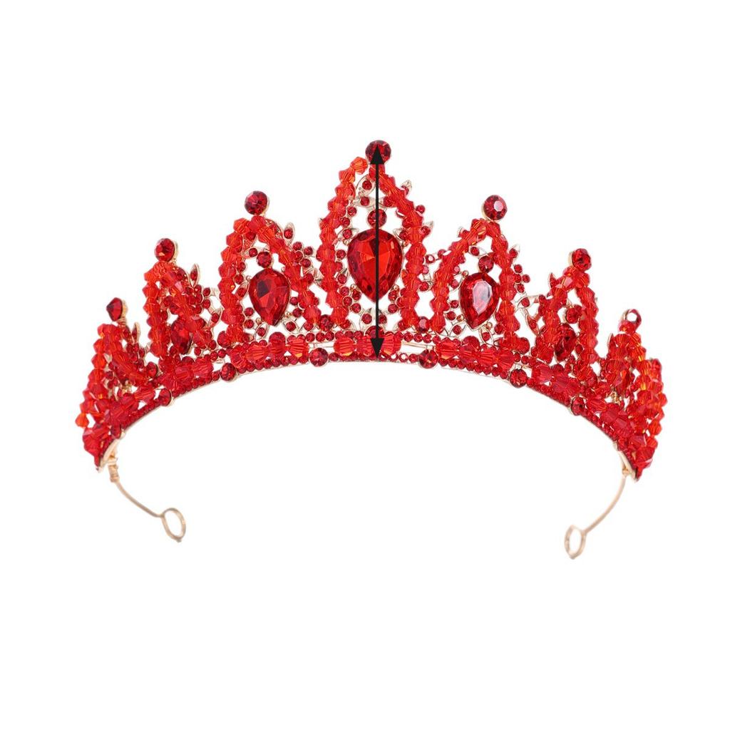 European and American Bride Crown Rhinestone Headwear Baroque Princess Water Drop Crown Wedding Hair Accessory Dress and Wedding Dress Accessories