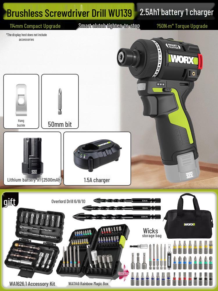Wickes WU139 Аккумуляторная Умная Отвертка-Дрель с Литиевой Батареей