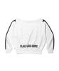 YOUHEE Offshoulder Jersey Sweatshirts White