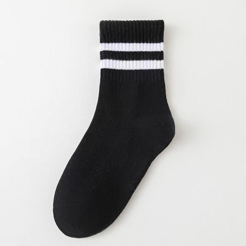 1 Pairs/ Pure Colour Soft Breathable Cotton Kids School Socks Girls Boys Casual Grey Black White Sports Children's Socks