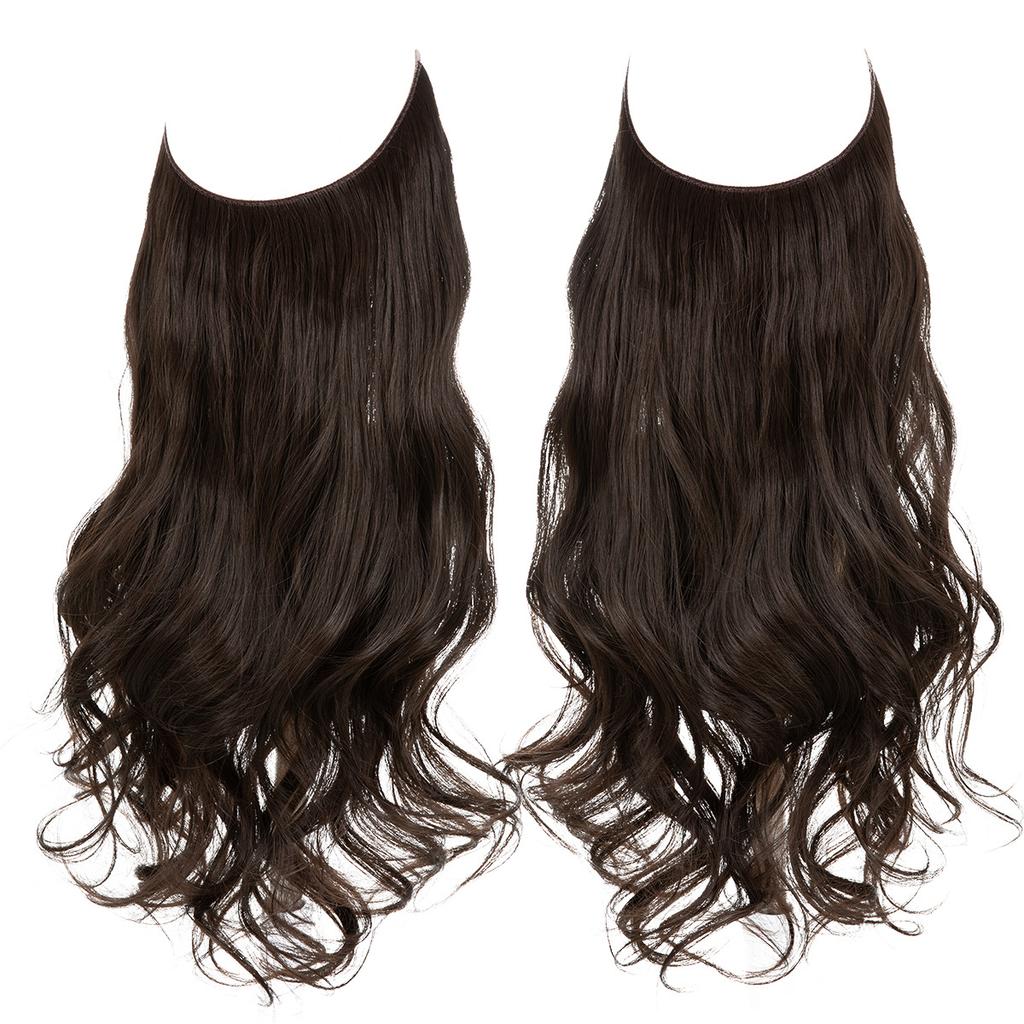Wigs Have A Large Amount Of Hair, U-Shaped Hair Extensions, Women'S Fishing Line Wigs, Invisible Natural Long Curly Hair
