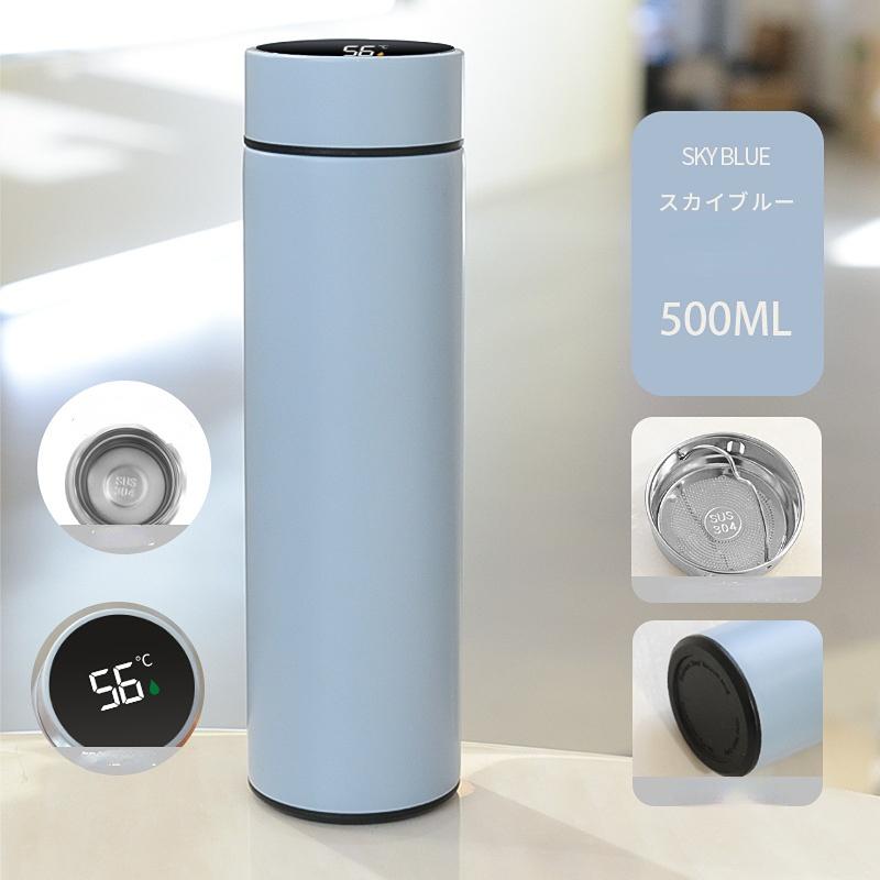 Интеллектуальный термос большой емкости, 500 мл, термосы, портативный термос из нержавеющей стали, бутылка для воды, дорожная чайная кружка, офисный термос