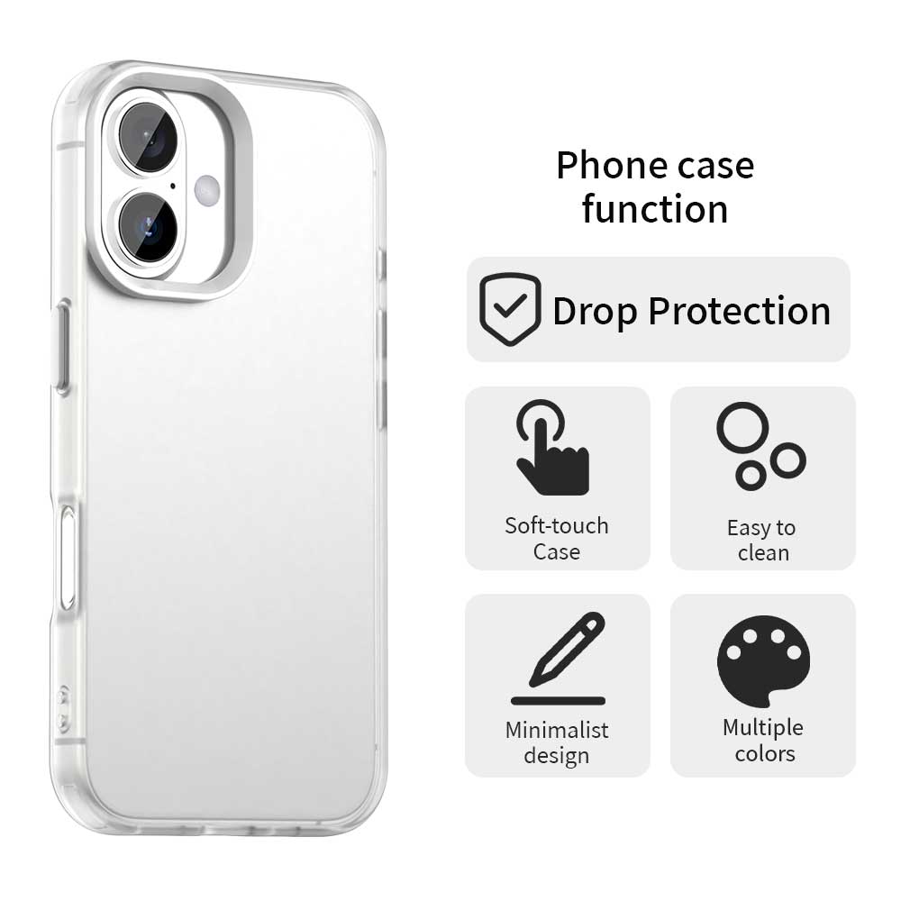 Матовый Чехол Для iphone 17 Чехол iphone 17 Air 16 15 Funda Coque Матовый Полупрозрачный ПК Конфетный Цвет Бампер для Телефона iphone 17 Pro Max